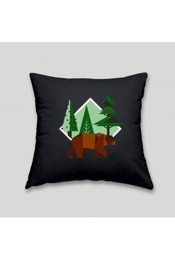 Brown bear cushion