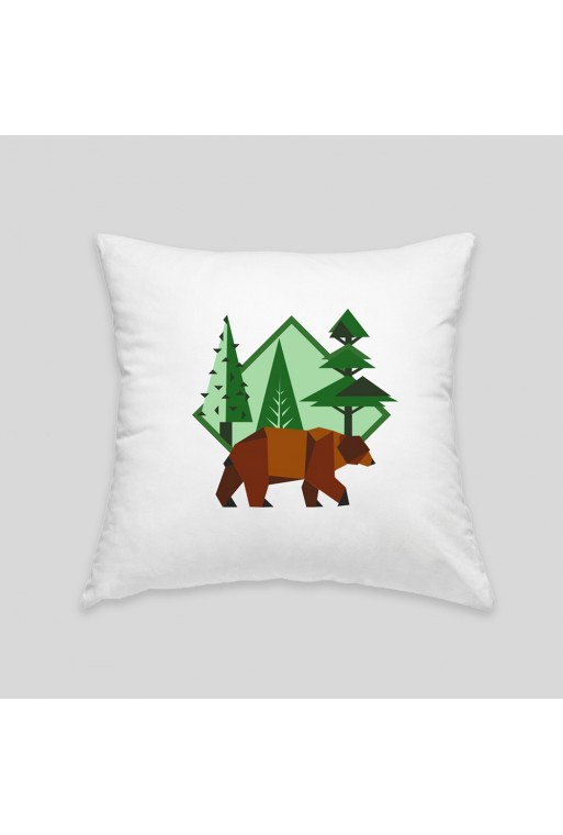 Brown bear cushion